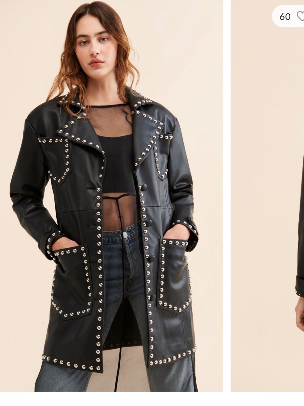 Colin LoCascio Studded Bernie Coat